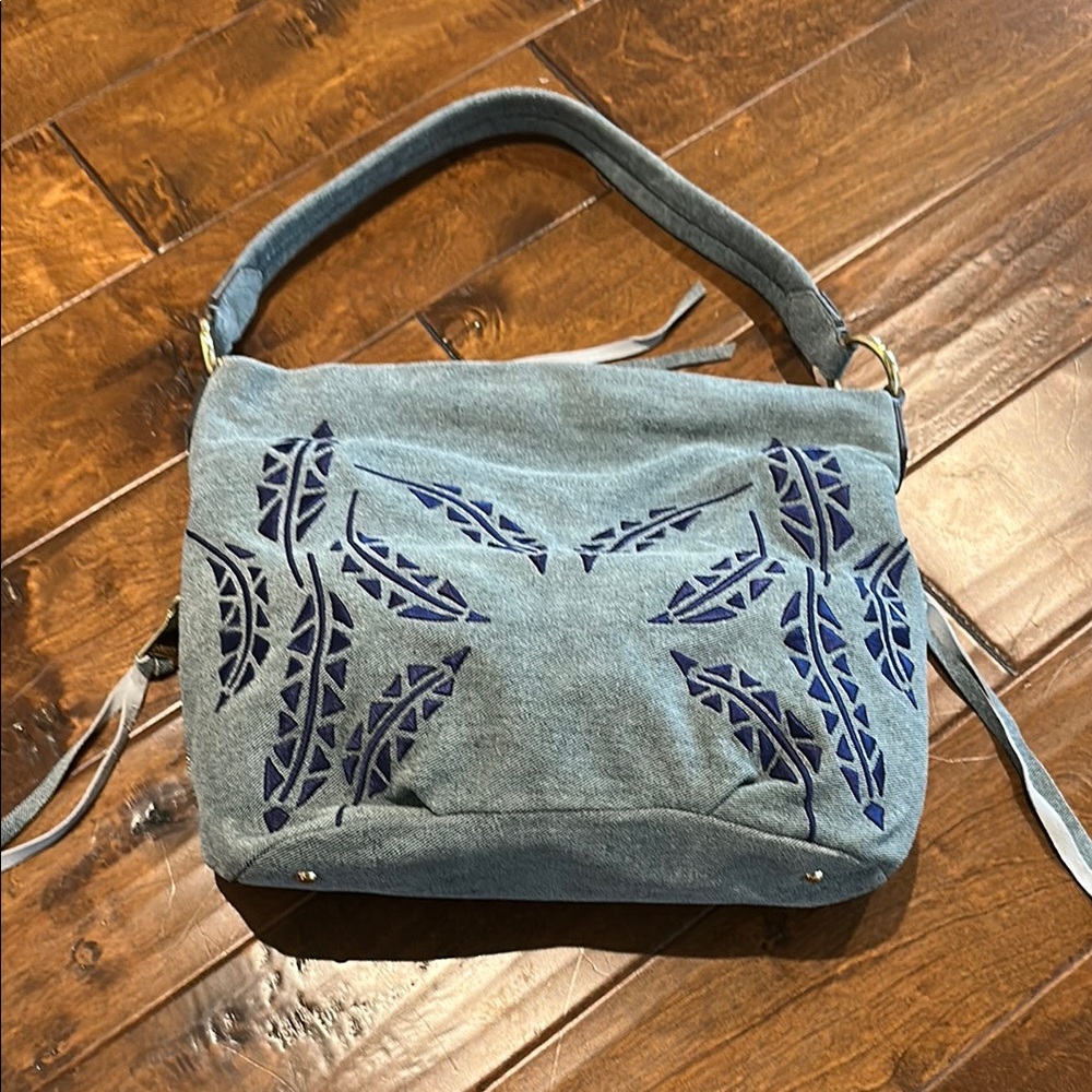 Blue Patterned Women's Bag